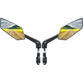 Bike Mirror 1 Pair, Scooter Mirrors, Electric scooter Mirror, 360 Degree Adjustable Rotatable Bicycle Mirrors for Handlebars,Safe Wide Angle HD Glass Bike Side Mirrors in Kuwait