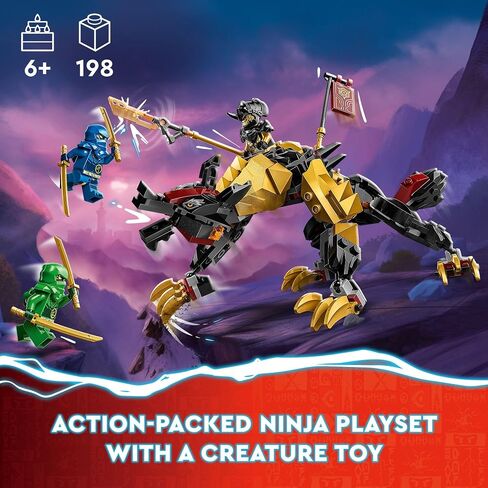 مجموعة بناء LEGO NINJAGO Imperium Dragon Hunter Hound 71790 تتميز بألعاب الوحش والتنين و3 شخصيات صغيرة، ألعاب نينجا رائعة للأطفال بعمر 6 سنوات فما فوق والذين يحبون لعب قصص النينجا in Saudi Arabia