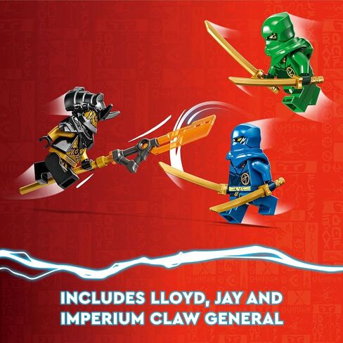مجموعة بناء LEGO NINJAGO Imperium Dragon Hunter Hound 71790 تتميز بألعاب الوحش والتنين و3 شخصيات صغيرة، ألعاب نينجا رائعة للأطفال بعمر 6 سنوات فما فوق والذين يحبون لعب قصص النينجا in Saudi Arabia