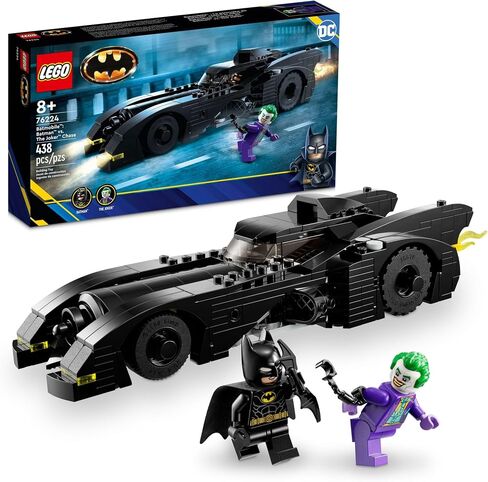مجموعة ألعاب البناء DC Batmobile من Lego: Batman vs. The Joker Chase 76224، تتميز لعبة DC Super Hero هذه بمركبة Batman الشهيرة المزودة بأسلحة وقمرة قيادة متوافقة مع شخصية صغيرة، هدية DC للأطفال بعمر 8 سنوات in Saudi Arabia