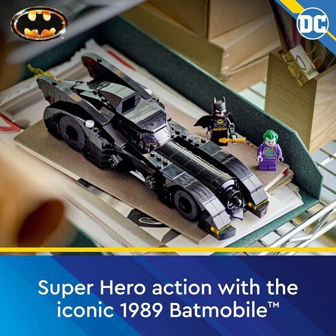 مجموعة ألعاب البناء DC Batmobile من Lego: Batman vs. The Joker Chase 76224، تتميز لعبة DC Super Hero هذه بمركبة Batman الشهيرة المزودة بأسلحة وقمرة قيادة متوافقة مع شخصية صغيرة، هدية DC للأطفال بعمر 8 سنوات in Saudi Arabia