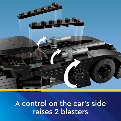 مجموعة ألعاب البناء DC Batmobile من Lego: Batman vs. The Joker Chase 76224، تتميز لعبة DC Super Hero هذه بمركبة Batman الشهيرة المزودة بأسلحة وقمرة قيادة متوافقة مع شخصية صغيرة، هدية DC للأطفال بعمر 8 سنوات in Saudi Arabia