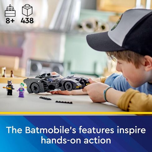 مجموعة ألعاب البناء DC Batmobile من Lego: Batman vs. The Joker Chase 76224، تتميز لعبة DC Super Hero هذه بمركبة Batman الشهيرة المزودة بأسلحة وقمرة قيادة متوافقة مع شخصية صغيرة، هدية DC للأطفال بعمر 8 سنوات in Saudi Arabia