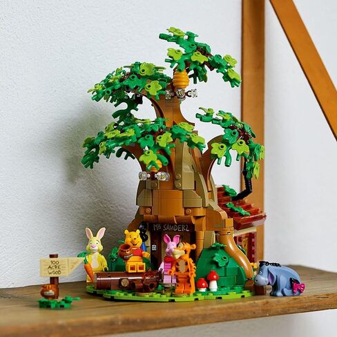 LEGO Ideas Disney Winnie The Pooh 21326 Building Set - Home Décor Collectible Gift with Piglet Minifigure and Eeyore Figure, Pooh Bear House Opens for Easy Access, Classic Display Model for Adults in Saudi Arabia