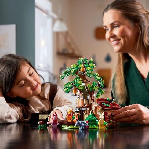 LEGO Ideas Disney Winnie The Pooh 21326 Building Set - Home Décor Collectible Gift with Piglet Minifigure and Eeyore Figure, Pooh Bear House Opens for Easy Access, Classic Display Model for Adults in Saudi Arabia