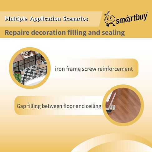 Smartbuy جميع الأغراض مادة مانعة للتسرب من السيليكون الشفاف بنسبة 100% ولاصق لمواد البناء والطوب الزجاجي، وخرطوشة مقاومة للماء عديمة الرائحة سعة 10.1 أونصة in Kuwait