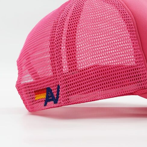 Trucker Hat with Vintage Mesh Washed Baseball Adjustable Hat Classic Style for Everyday Wear Men and Women (Neon Pink) in Saudi Arabia