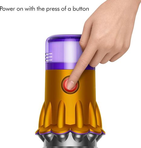 مكنسة كهربائية دايسون V12 ديتكت سليم أوريجين اللاسلكية، أصفر/حديد، كبير in Kuwait