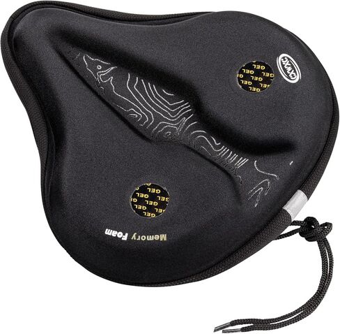 وسادة غطاء مقعد الدراجة من الجل - غطاء سرج دراجة مبطن سميك من الجل - وسادة مقعد دراجة ممتصة للصدمات لدراجات تمرين بيلوتون الثابتة والدراجات الجبلية ودراجات الطراد in Kuwait