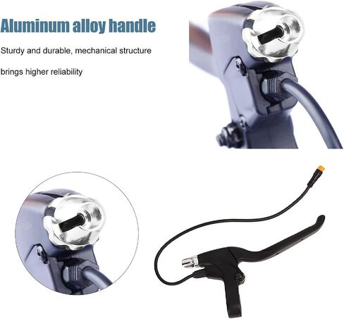 VBESTLIFE Bike Brakes Lever, 2Pcs Electric Bike Brake Levers 32cm Wire Waterproof Interface Brake Handles for BAFANG BBSHD BBS01 BBS02 Mid Motor in Saudi Arabia