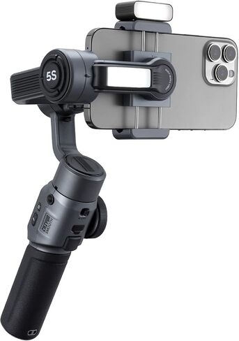 Zhiyun Smooth 5S Combo Zhiyun Smooth 5 Upgrade Vesion with Magnetic Fill Light Gimbal stabilizer for Smartphone,3-Axis Phone Gimbal for iPhone 14 13 12 11 Pro Max SE2 XS XR X 8 Plus Android Cell Phone in Saudi Arabia