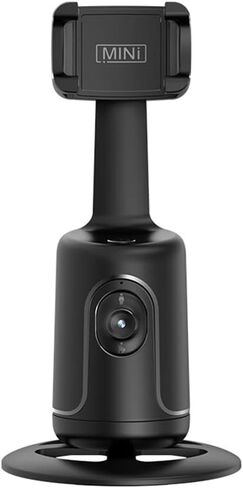 ذكي 360 درجة تتبع الوجه التلقائي Gimbal Desktop Selfie Stabilizer Robot Cameraman مع عدسة قابلة للتعديل قاعدة ثابتة حامل هاتف للهواتف الذكية Vlog Live Streaming Video Chat in Saudi Arabia