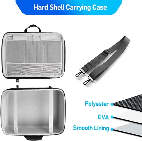 حقيبة حمل ذات غلاف صلب لجهاز PS5، حقيبة حمل واقية للسفر تناسب وحدة تحكم Playstation 5، حقيبة حمل لتخزين حقيبة السفر لإصدار قرص PS5 الرقمي، سماعة الرأس، الألعاب، الإكسسوارات in Kuwait