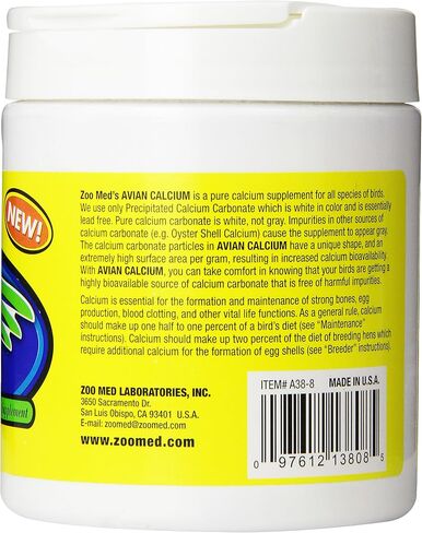 Zoo Med Avian Calcium, 3 Ounce Jar (85g) in Saudi Arabia