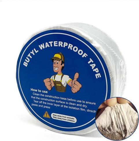 Butyl Waterproof Sealing Tape Aluminum Foil Tape,Single Sided Butyl Waterproof Tape for RV Repair, Roof, Window Patch, Boat and Outdoor Pipe Sealing,1.96 inches * 5.6 feet (W * L) in Saudi Arabia