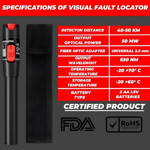 Visual Fault Locator (50 MW, Without Adapter) in Saudi Arabia