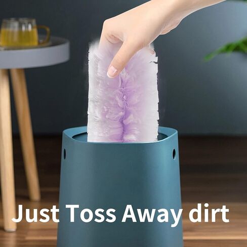 Microfibre dust Cleaner Set, Unscented Disposable Dusters for Cleaning, Contain 1 Handle and 3 Replacement Pads Refills in Saudi Arabia