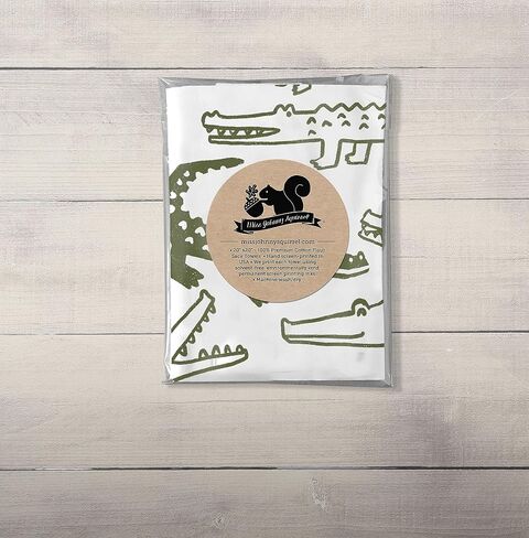 منشفة شاي التمساح المضحكة، قماشة أطباق كيس الدقيق، مطبخ ريفي، ديكور كوخ ريفي لطيف in Kuwait