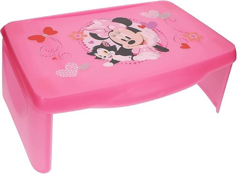 Disney Minnie Mouse Foldable Storage Activity Tray for Kids' Markers, Crayons, Crafts, and More, Pink, 17.9" x 12.8" x 2.36" in Saudi Arabia
