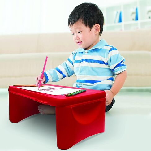 صينية أنشطة تخزين قابلة للطي من ديزني ميني ماوس لأقلام التحديد وأقلام التلوين والحرف اليدوية والمزيد، وردي، 17.9 بوصة × 12.8 بوصة × 2.36 بوصة in Kuwait