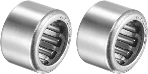 uxcell HK1512 Needle Roller Bearings 15mm Bore 21mm OD 12mm Width Chrome Steel Open End 2pcs in Saudi Arabia