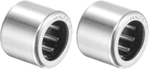 uxcell HK1512 Needle Roller Bearings 15mm Bore 21mm OD 12mm Width Chrome Steel Open End 2pcs in Saudi Arabia