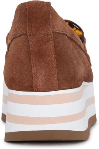 NYDJ Women's Fern Suede Sporty Loafer, Cognac, 8.5 in Saudi Arabia