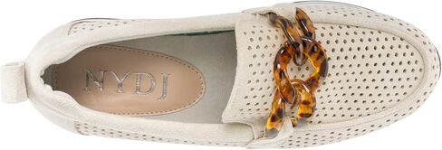 NYDJ Women's Fern Suede Sporty Loafer, Light Taupe, 8 in Saudi Arabia