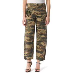 Jessica Simpson Women's Relaxed Barrel Zip Front Wide Leg Ankle Standard in Saudi Arabia