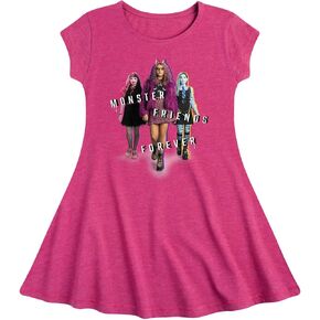 Monster High - Frankie, Draculaura, & Clawdeen M.F.F - Toddler & Youth Girls Flare Dress in Saudi Arabia