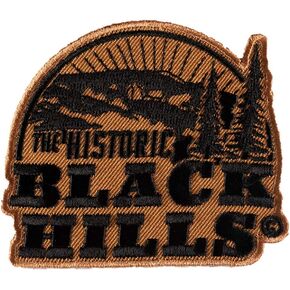 PatchStop Historic Black Hills Brown Iron On Patches for Clothing Jeans - 3x2.5in Small DIY Sew On Patch for Jackets Bags - Embroidered South Dakota Patch in Saudi Arabia