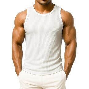 رجالي عالية خط العنق دبابة أعلى صالة رياضية تجريب بلا أكمام مزل صلبة صلبة القمصان الرياضية أعلى القمصان الرياضية in Kuwait