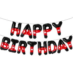 YIIHMEI Cartoon Mouse Happy Birthday Banner Party Decorations Balloons with Mickey Theme Letters Signs Party Supplies for Boys Baby Shower in Saudi Arabia