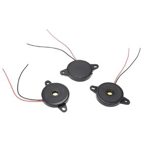 5pcs مغلق عنصر الجرس Piezo مع الأسلاك رنين صفارات الإنذار 22 × 4 مم in Saudi Arabia