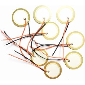 5pcs x 27mm piezo عنصر سيراميك مع طول الكابل 15 سم بيزويزو بيزو الخزفي 15 مم 20 مم 35 ملم (قطر 20 مم) in Kuwait