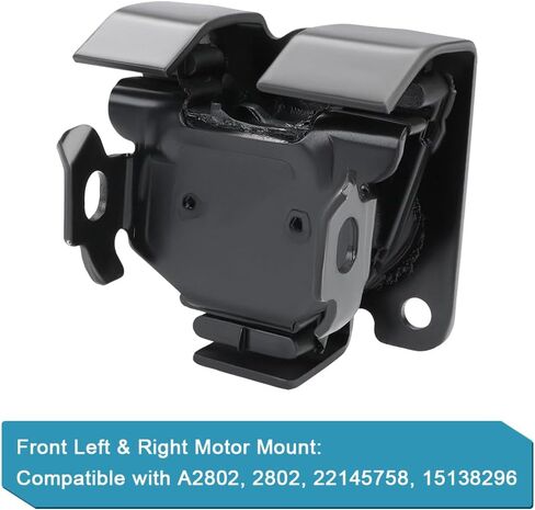 JDMON 2PCS محرك محرك MOTOR KIT استبدال لعام 1996-2004 شيفروليه S10 V6 4.3L ، GMC JIMMY ، Sonoma متوافق مع A2802 ، 2802 ، 22145758 ، 15138296 in Saudi Arabia