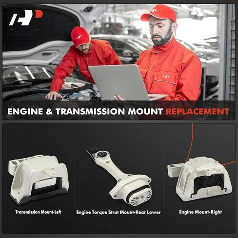 A-Premium 3PCS Motor Motor Motion Mount Mount Mount and Torque Strut Mount مجموعة متوافقة مع فولكس واجن جيتا 1999-2005 ، Golf 1999-2006 ، Beetle 1998-2005 ، Golf City 2007-2009 ، Transmission Manual in Saudi Arabia