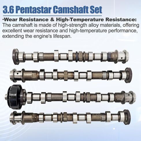 3.6L Pentastar Rebuild Kit متوافق مع Chrysler Dodge Jeep Ram 2011-2016-تشمل 4 أعمدة كامات ، مجموعة توقيت ، حشوات Sprockets VVT استبدال 5184377AG 5184380AG HS26541PT in Saudi Arabia