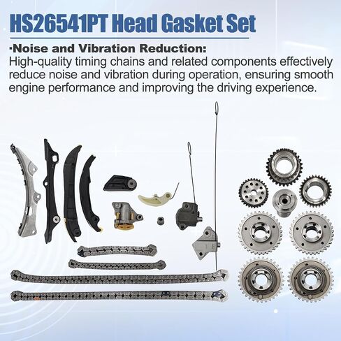 3.6L Pentastar Rebuild Kit متوافق مع Chrysler Dodge Jeep Ram 2011-2016-تشمل 4 أعمدة كامات ، مجموعة توقيت ، حشوات Sprockets VVT استبدال 5184377AG 5184380AG HS26541PT in Saudi Arabia