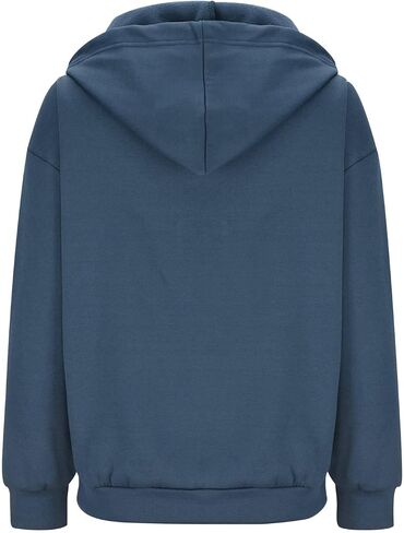 Zip Up Hoodie Women Long Sleeve Hooded Sweatshirts Pockets Jacket Coat for Women 2025 Fall Fashion Lightweight Jacket in Saudi Arabia