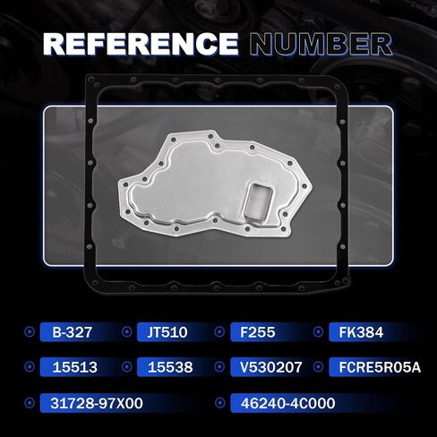31728-3JX0A وعاء زيت فلتر ناقل الحركة ومجموعة الحشية يناسب Chevy Spark 2012-2015، Nissan Tiida 2013-2015، Sentra 2013-2018، Note 2012-2019، Versa 2012-2019، يستبدل # 31728-3JX0B، 31728-3JX0C in Saudi Arabia