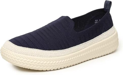 متماسكة للسيدات متماسكة جولة إصبع القدم شقق ليفر مريحة المشي غير الرسمية عمل بيني يقود أحذية زلة متنقلة in Kuwait