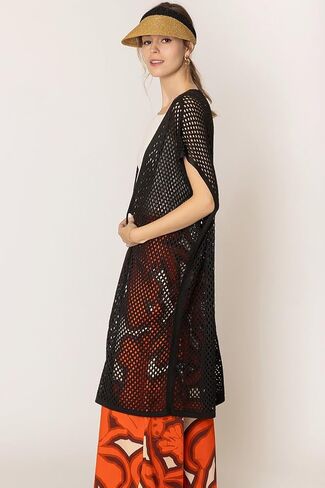 ScarvesMe Women's Fashion Classy Flower Tow Tone Crochet Cardigan Kimono in Saudi Arabia