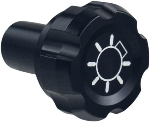 DEWHEL Headlight Switch Knob Compatible with Ford F150 F250 F350 1992-1997 F5TZ11661A F5ZZ11661A Aluminum Black in Saudi Arabia