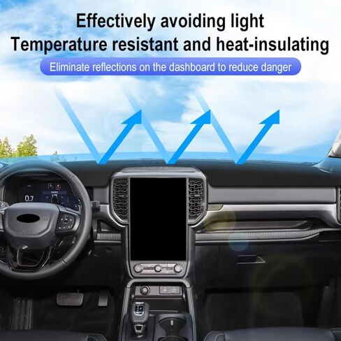 مناسب لـ Infiniti QX60 JX35 2012-2020 ، حصيرة غطاء DASH ، غطاء لوحة معلومات أسود ، حصيرة غطاء لوحة معلومات غير قابلة للانزلاق ، ملحقات داخلية للسيارة in Kuwait