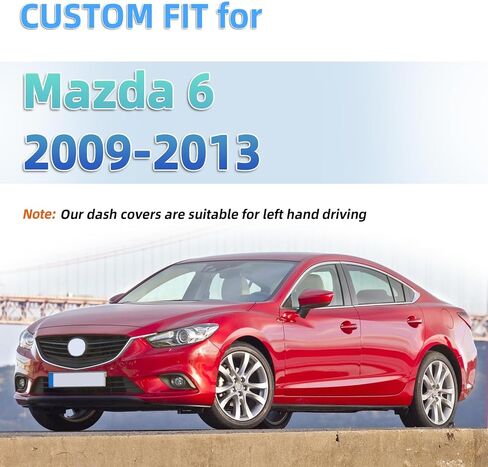 Dash Cover Mat Custom Fit for Mazda 6 2009 2010 2011 2012 2013 Dashboard Mats Dash Carpet Protector in Saudi Arabia