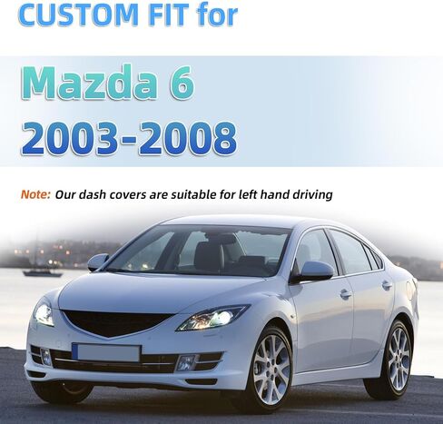 Dash Cover Mat Custom Fit for Mazda 6 2009 2010 2011 2012 2013 Dashboard Mats Dash Carpet Protector in Saudi Arabia