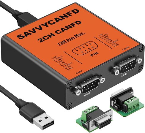USB to CAN Analyzer Cable SavvyCAN-FD- C CAN FD Speed Up to 12M Isolated Against USB 2.5KV CE FCC in Saudi Arabia