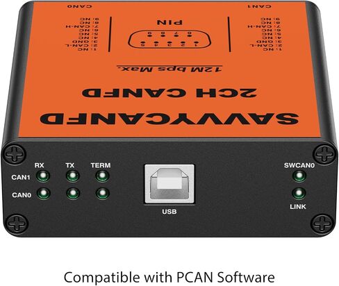 USB to CAN Analyzer Cable SavvyCAN-FD- C CAN FD Speed Up to 12M Isolated Against USB 2.5KV CE FCC in Saudi Arabia