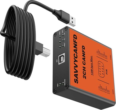 USB to CAN Analyzer Cable SavvyCAN-FD- C CAN FD Speed Up to 12M Isolated Against USB 2.5KV CE FCC in Saudi Arabia